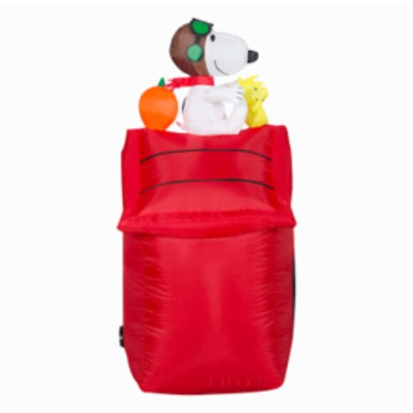 Peanuts Snoopy WWI Flying Ace Woodstock Halloween Airblown Inflatable Decor NWT - Picture 7 of 9